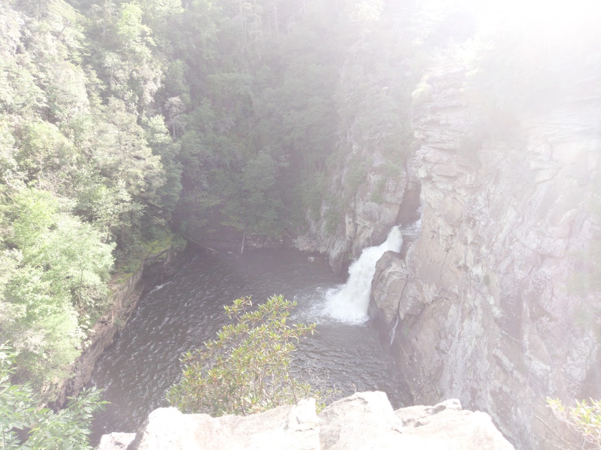 Linville Falls - Trail and Waterfall outdoor detail